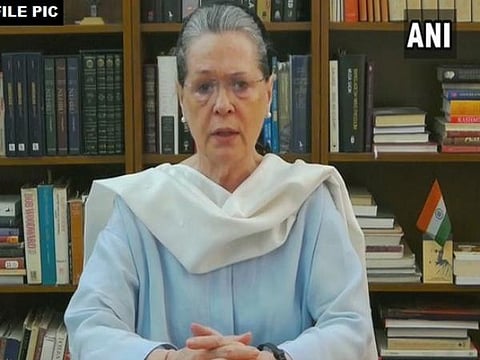 காங்கிரஸ் தலைவர் சோனியா காந்தி: படம் | ஏஎன்ஐ.