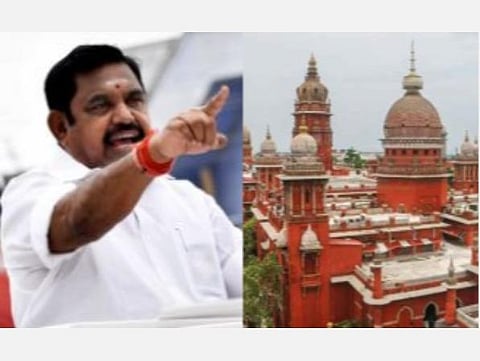 திமுக நிர்வாகி குறித்து அவதூறு பேச்சு: முதல்வர் பழனிசாமிக்கு உயர் நீதிமன்றம் நோட்டீஸ்