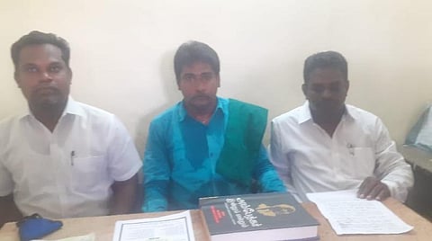 செய்தியாளர் சந்திப்பில் பேசிய முகிலன்.