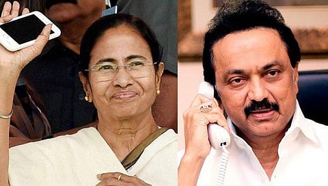 திரிணமூல் காங்கிரஸ் தலைவர் மம்தா  பானர்ஜி, திமுக தலைவர் மு.க.ஸ்டாலின் | கோப்புப்படம்