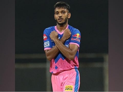 ராஜஸ்தான் ராயல்ஸ் வீரர் சேத்தன் சக்காரியா | படம் ஏஎன்ஐ