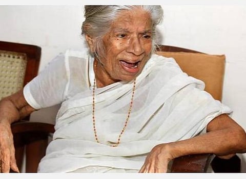 கேரளாவின் முதிபெரும் கம்யூனிஸ்ட் அரசியல் தலைவர் கே.ஆர்.கவுரி அம்மா | கோப்புப் படம்.