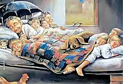 நடிகர் ஷாகித் கபூர் வெளியிட்டுள்ள ஓவியம்.