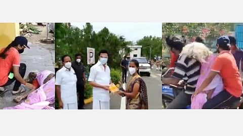 சாலையில் மயங்கி விழுந்த மூதாட்டியை மருத்துவமனைக்கு அழைத்துச் சென்ற இளம்பெண்: முதல்வர் நேரில் அழைத்து பாராட்டு