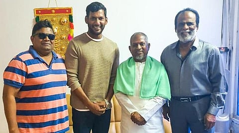 உங்களுடன் பணியாற்றக் காத்திருக்கிறேன்: இளையராஜாவுக்கு விஷால் பிறந்த நாள் வாழ்த்து