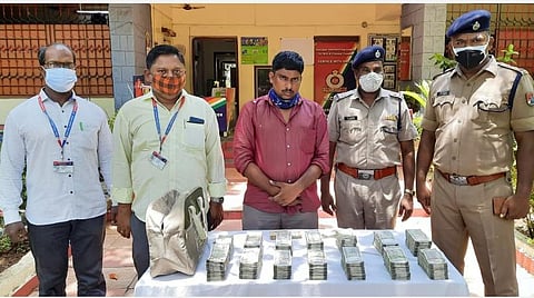 ரூ.35 லட்சம் பணத்துடன் சென்ட்ரல் ரயில் நிலையத்தில் பிடிபட்ட இளைஞர்: 7 நாளில் 2-வது சம்பவம்