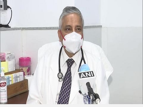 எய்ம்ஸ் இயக்குநர் ரன்தீப் குலேரியா பேட்டி அளித்த காட்சி | படம் ஏஎன்ஐ