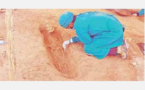 கொந்தகை அகழாய்வில் மேலும் ஒரு மனித எலும்புக்கூடு கண்டெடுப்பு