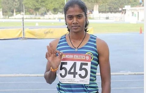தாயின் கனவை நிறைவேற்றி விட்டேன்: ஒலிம்பிக் போட்டிக்குத் தகுதி பெற்ற திருச்சி வீராங்கனை தனலெட்சுமி பெருமிதம்