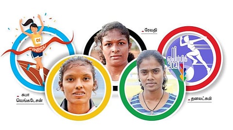 தடகளத்தில் தடம் பதிக்கும் மூவர்