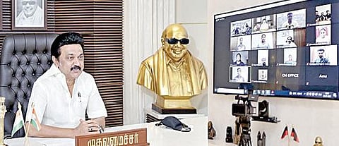 ஜப்பான் நாட்டில் நடைபெறவுள்ள ஒலிம்பிக் போட்டியில் கலந்துகொள்ள உள்ள தமிழ்நாட்டைச் சேர்ந்த விளையாட்டு வீரர்கள் மற்றும் வீராங்கனைகளுடன் முதல்வர் மு.க.ஸ்டாலின் காணொலி மூலமாக கலந்துரையாடினார்.