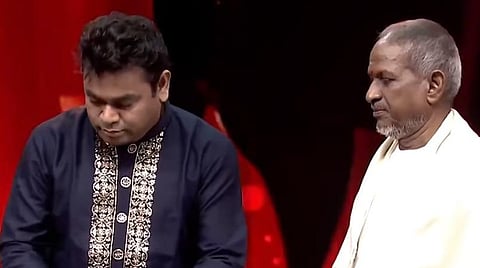 இளையராஜா பேட்டியைப் பகிர்ந்த ரஹ்மான்: தனுஷ் உற்சாகம்