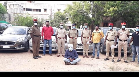 கார்களை வாடகை எடுத்து வேறு நபர்களிடம் விற்று மோசடி செய்த இளைஞர் கைது: 6 கார்கள் பறிமுதல்