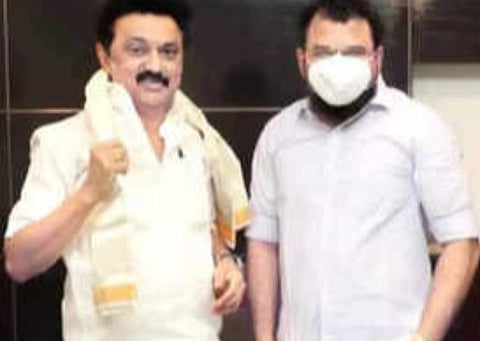 முதல்வர் ஸ்டாலினுடன் எம்.எம்.அப்துல்லா: கோப்புப்படம்