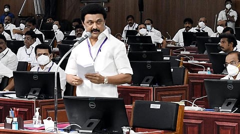 பேரவையில் பேசிய முதல்வர் ஸ்டாலின்.