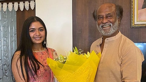 ரஜினியிடம் ஆசி பெற்ற ஷங்கரின் மகள்