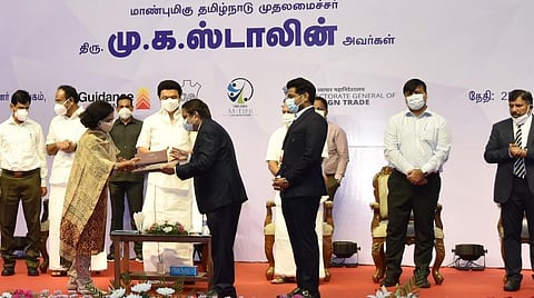 மாநாட்டில் முதல்வர் மு.க.ஸ்டாலின்.