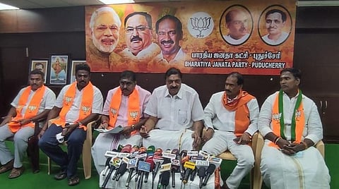 புதுச்சேரி வளர்ச்சிக்காகவே மாநிலங்களவை  தேர்தலில் போட்டி: பாஜக