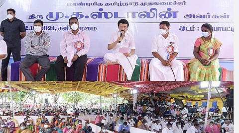 கிராமசபைக் கூட்டத்தில் பேசிய முதல்வர் ஸ்டாலின்.