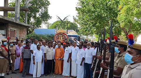 சுசீந்திரம் முன்னுதித்த நங்கை அம்மன் சிலை புறப்பாடு.