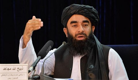 தலிபான்கள் செய்தித்தொடர்பாளர் ஜபிஹுல்லா முஜாகித்  : படம் உதவி ட்விட்டர்