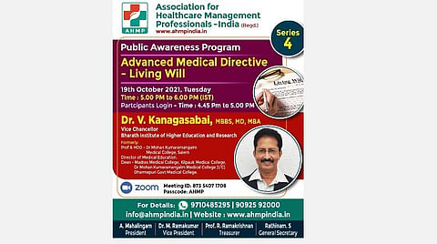 விருப்பத்துடன் வாழ்வது எப்படி?- மருத்துவ வல்லுநர் கூட்டமைப்பின் இலவச இணைய வழிக் கருத்தரங்கு