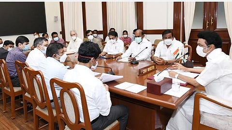 மத்தியக் குழு முதல்வர் ஸ்டாலினுடன் ஆலோசனை