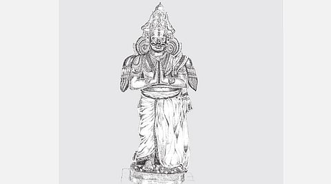 சித்திரப் பேச்சு: கிளிகளைச் சூடிய கருடாழ்வார்