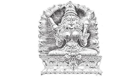 சித்திரப் பேச்சு: பத்மாசனத்தில் மகாலட்சுமி