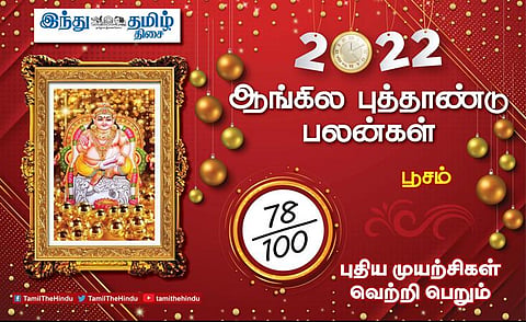 2022 எப்படி இருக்கும்? பூசம் நட்சத்திர அன்பர்களே! காரிய அனுகூலம்; பண வரவில் தாமதம்; கோபம் வேண்டாம்! 