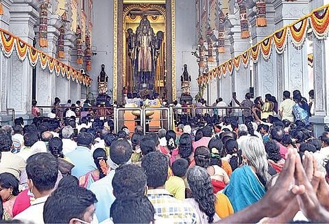 பஞ்சவடி கோயிலில் ஹனுமன் ஜெயந்தி மஹோத்ஸவம்; 36 அடி பஞ்சமுக ஆஞ்சநேயருக்கு 2 ஆயிரம் லிட்டர் பாலபிஷேகம்: நாமக்கல்லில் ஒரு லட்சம் வடைமாலை அலங்காரம்