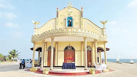 கச்சத்தீவில் உள்ள புனித  அந்தோணியார் ஆலயம்.