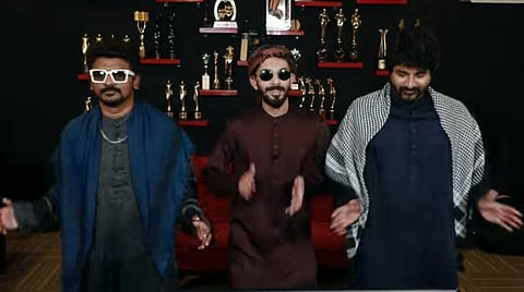 'நாளை முதல் அரபிக் குத்து' - ரசிகர்களை கவர்ந்த விஜய்யின் புதிய ஸ்டில்