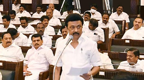சட்டப்பேரவையில் தமிழக முதல்வர் ஸ்டாலின்