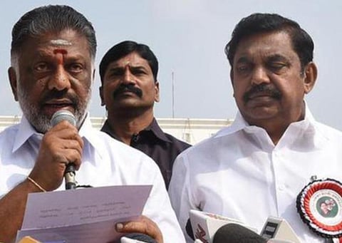 அதிமுக ஒருங்கிணைப்பாளர் ஓ.பன்னீர்செல்வம் மற்றும் இணை ஒருங்கிணைப்பாளர் எடப்பாடி பழனிசாமி | கோப்புப் படம்