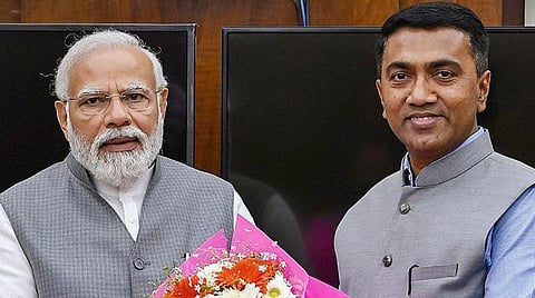 கோவா முதல்வராக இன்று பிரமோத் சாவந்த் பதவியேற்பு