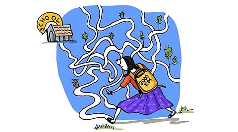 கேரளாவில் இருந்து பெற்றோருக்கு தெரியாமல் மேற்கு வங்கத்தில் உள்ள சொந்த ஊருக்கு படிப்பைத் தொடர தனியாக சென்ற சிறுமி