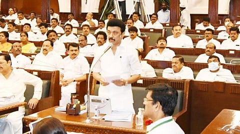 சட்டப்பேரவையில் முதல்வர் ஸ்டாலின்