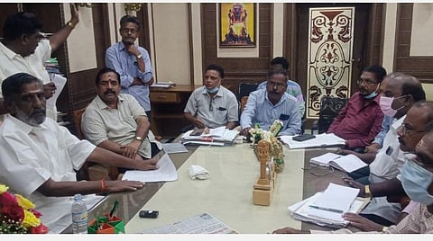 புதுச்சேரியில் முதல் முறையாக புஷ்கரணி விழா:  64 அடி உயர சிவன் சிலை அமைக்க முடிவு