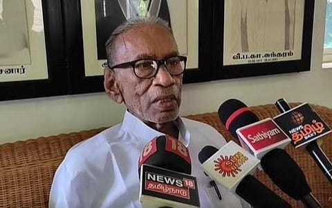 குவாட் அமைப்பை பயன்படுத்தி இலங்கை தமிழர் பிரச்சினையில் பிரதமர் மோடி தீர்வு காண வேண்டும்: பழ.நெடுமாறன் வலியுறுத்தல்