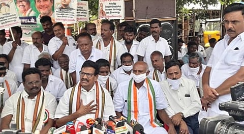 “கொள்கை வேறு... கூட்டணி வேறு” - காங்கிரஸின் ‘வெள்ளைத் துணி’ போராட்டத்துக்குப் பின் கே.எஸ்.அழகிரி கருத்து