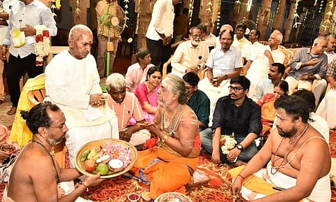 80 வயதை தொடும் இளையராஜா: திருக்கடையூர் கோவிலில் சதாபிஷேகம்