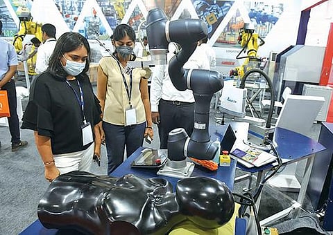 கோவை கொடிசியா வளாகத்தில் ‘இன்டெக் 2022’ சர்வதேச இயந்திர, தொழில் வர்த்தக கண்காட்சி தொடக்கம்