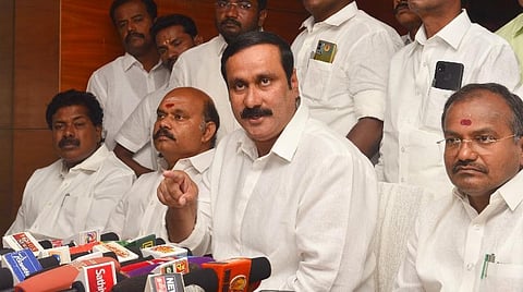 சேலத்தில் பாமக மாநில தலைவர் அன்புமணி ராமதாஸ். | படம்: எஸ்.குரு பிரசாத்