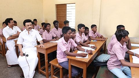 திருவள்ளூர் மாவட்ட அரசுப் பள்ளியில் ஆய்வு மேற்கொண்ட முதல்வர் ஸ்டாலின்