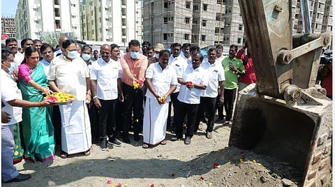 செம்மஞ்சேரியில் ரூ.165 கோடியில் வெள்ளம் கடத்தும் கால்வாய்கள்: அமைச்சர் துரைமுருகன் தொடங்கி வைத்தார்