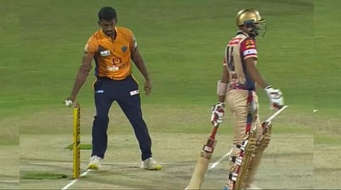 TNPL | ‘மன்கட்’ அவுட் விரக்தியில் ஆபாச சைகை - மன்னிப்புக் கோரிய நாராயண் ஜெகதீசன்