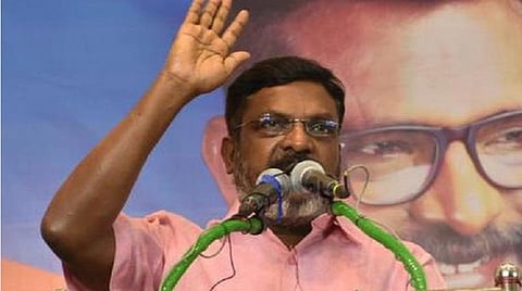 விடுதலைச் சிறுத்தைகள் தலைவர் தொல். திருமாவளவன். | கோப்புப் படம்.