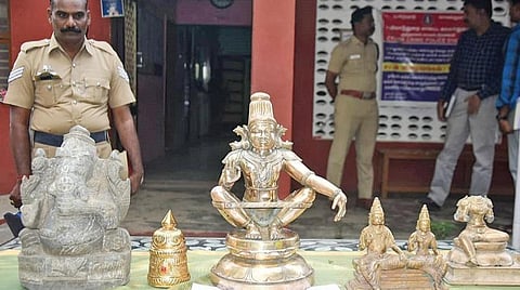 மயிலாடுதுறை | குத்தாலம் பகுதி கோயில்களில் திருடுபோன சிலைகள் மீட்பு: 2 பேர் கைது
