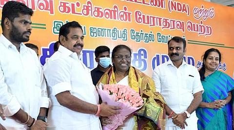 சென்னையில் பாஜக கூட்டணி கட்சிகளின் ஆதரவு கோரினார் திரவுபதி முர்மு: இபிஎஸ், ஓபிஎஸ் தனித்தனியே சந்திப்பு